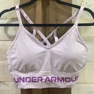 Under Armour Seamless Low Long Heather Sports Bra